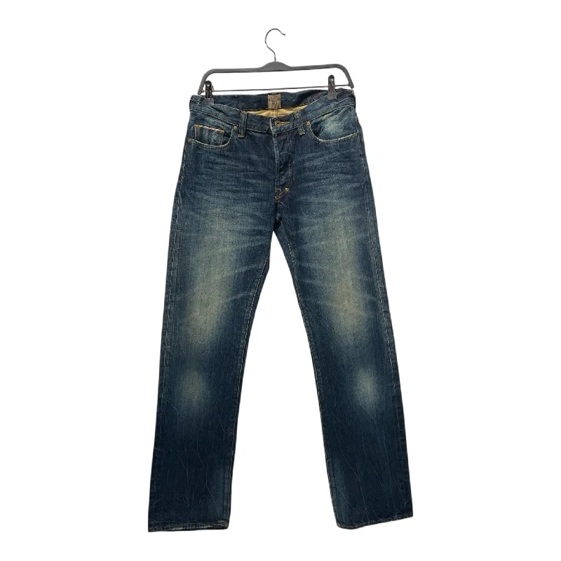 Prps/Straight Pants/30/Denim/NVY/Button Fly/SELVAGE