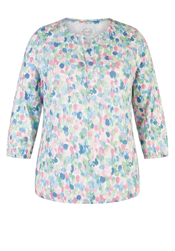 Rabe Floral Print Tunic Top, Pistachio Multi