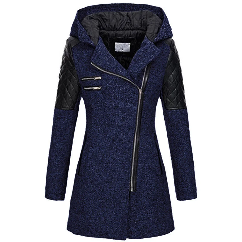 Winter Zipper Hoodies Overcoat for Women