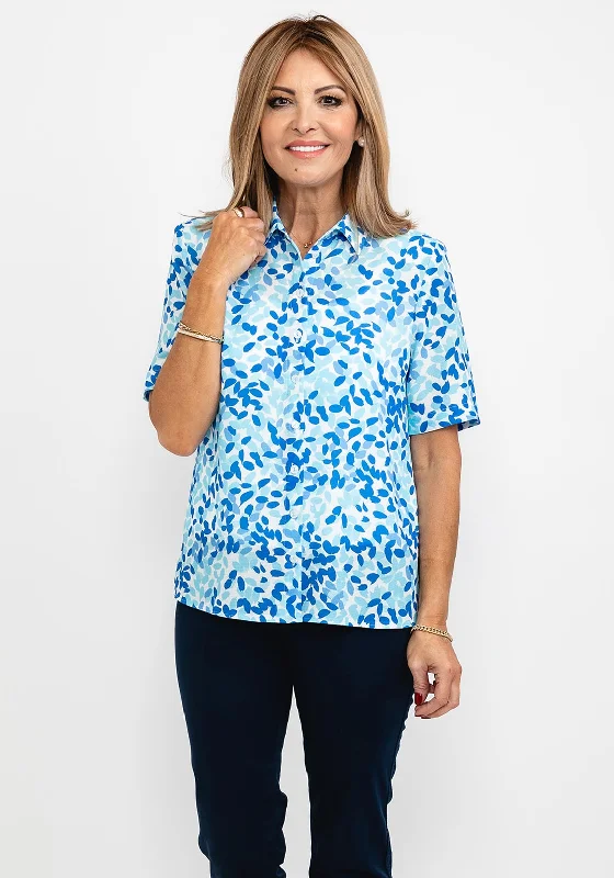 ERFO Petal Print Blouse, Blue