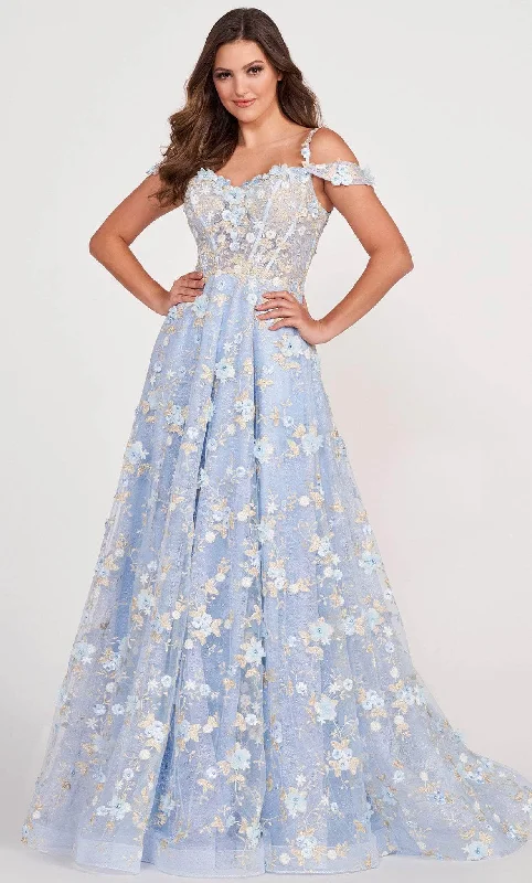 Ellie Wilde EW34122 - Floral Dreamy Embroidered A-line Dress