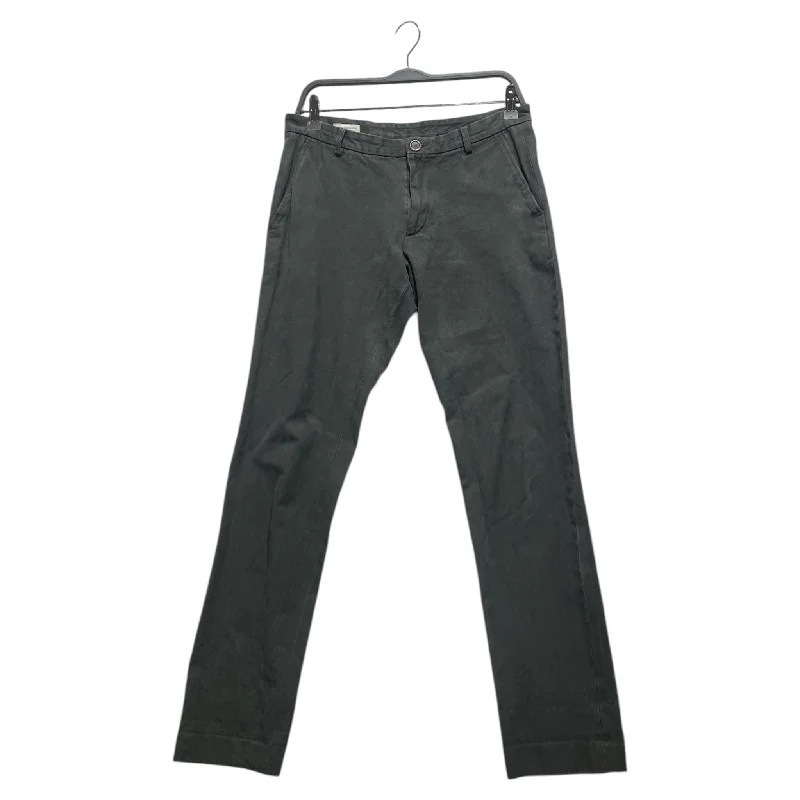 DRIES VAN NOTEN/Straight Pants/48/Cotton/GRY/