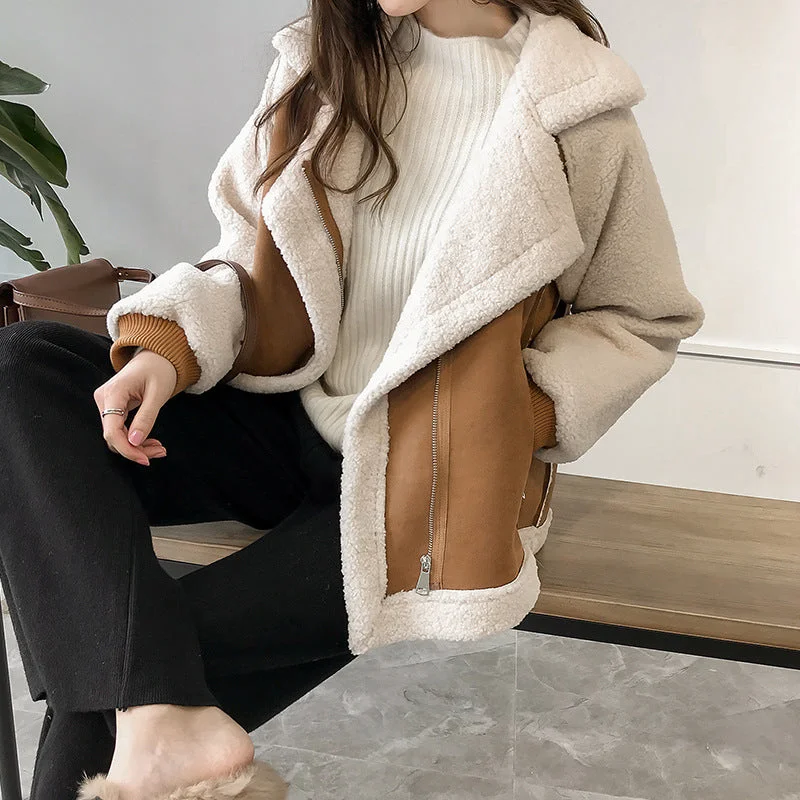 Women Artificial Fur Winter Short Jacket Coats