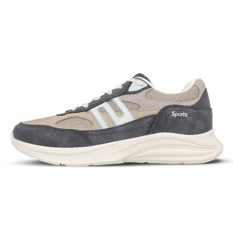 Men's Sports Sneakers - SGE24009 Grey Beige