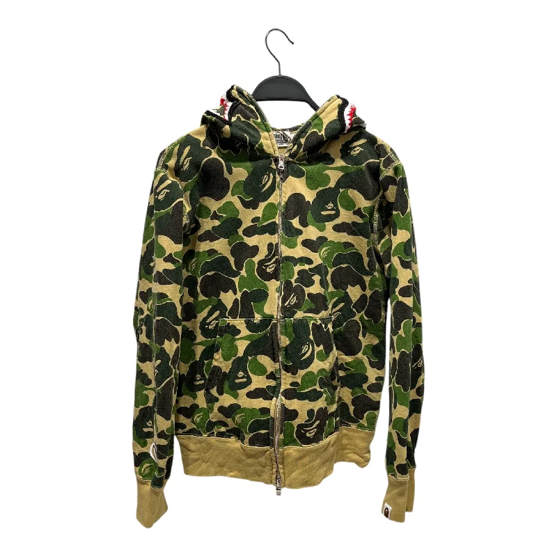 A BATHING APE/Zip Up Hoodie/M/Cotton/GRN/