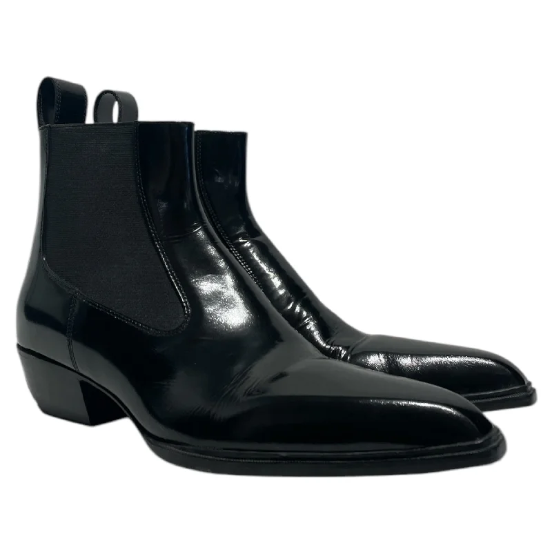 Alexander Wang/Chelsea Boots/US 8/Leather/BLK/40mm Ankle Boots