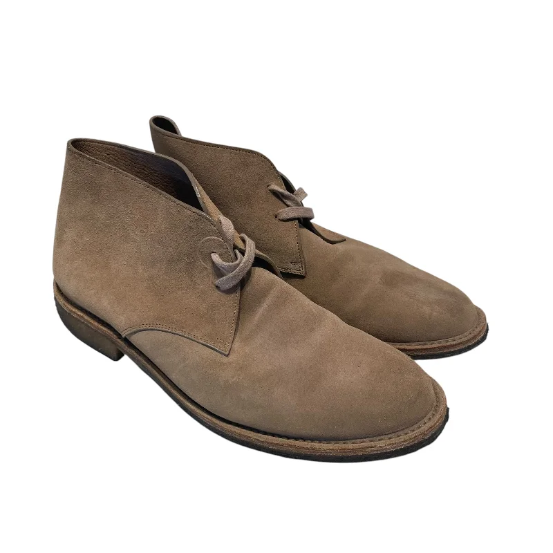 BOTTEGA VENETA/Lace Up Boots/US 9/Suede/KHK/