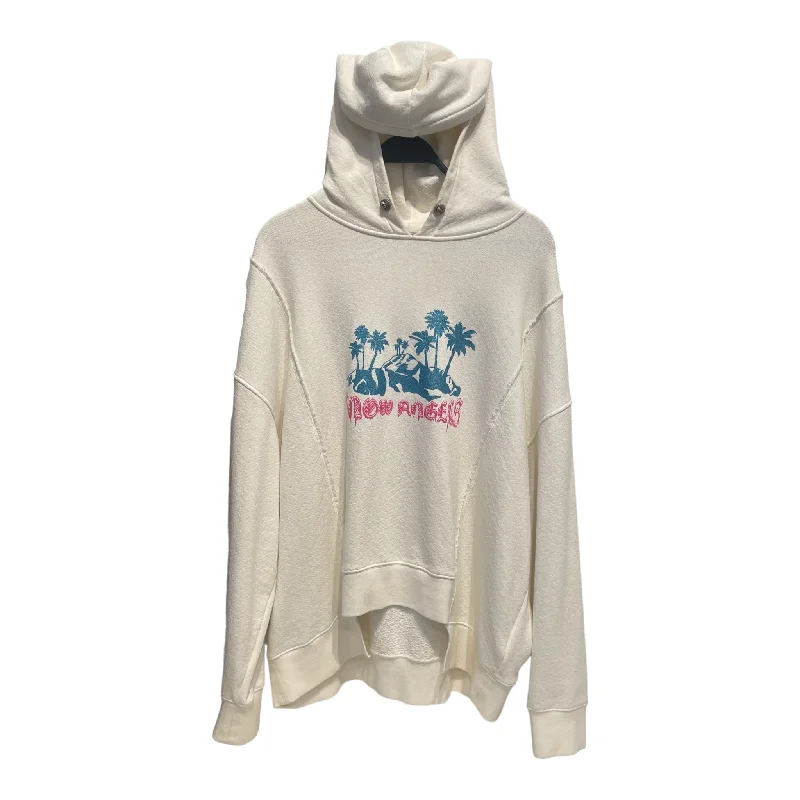 MONCLER/Palm Angels/Hoodie/M/Graphic/Cotton/WHT/