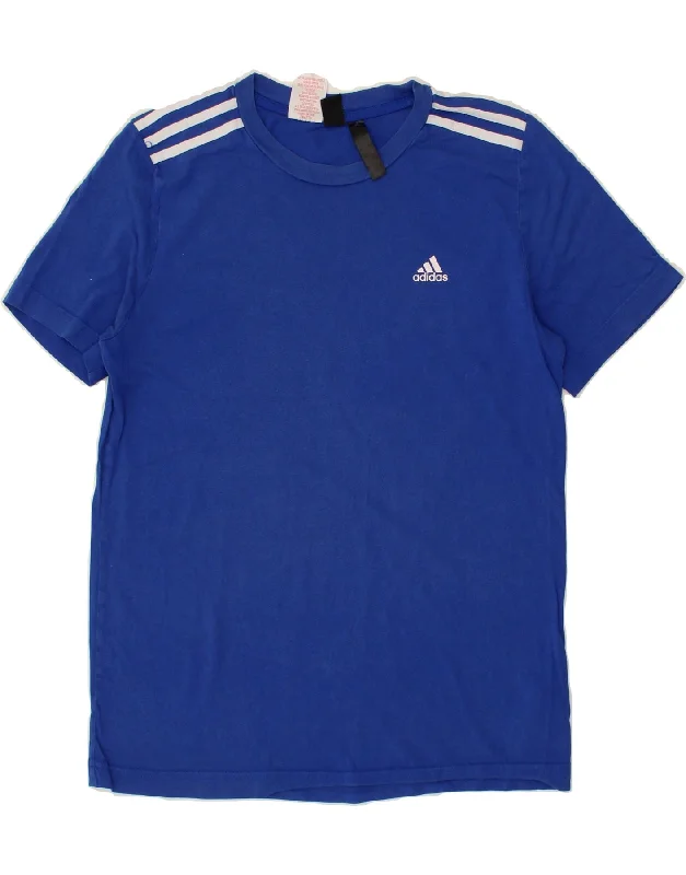 ADIDAS Mens T-Shirt Top Medium Blue Cotton
