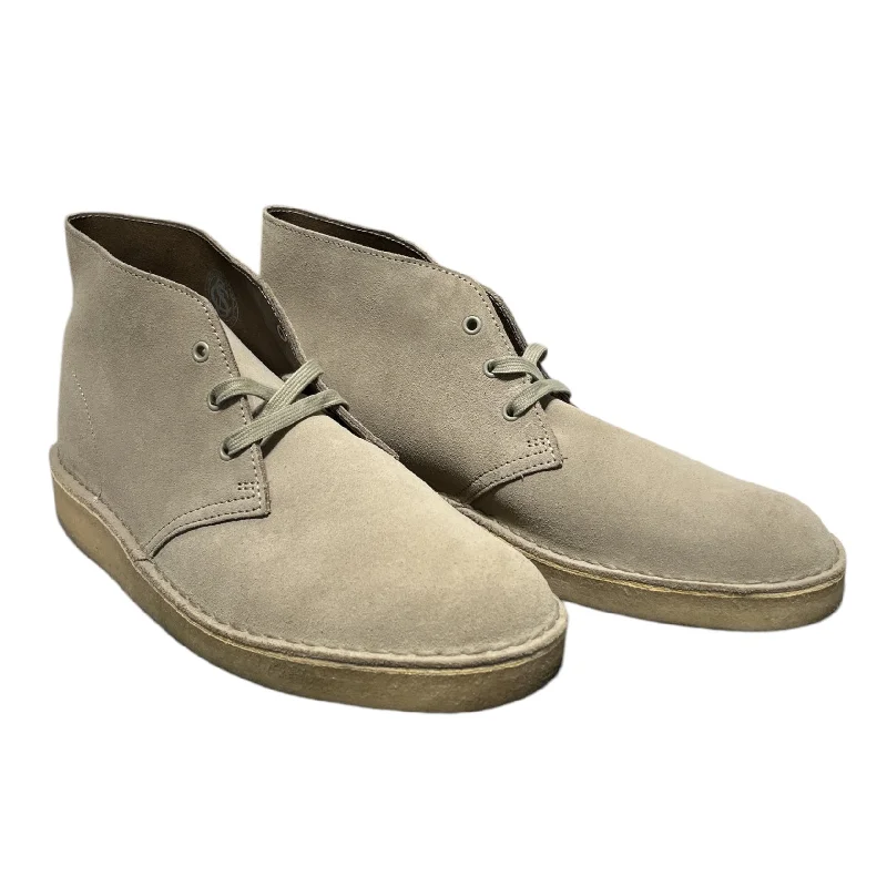 Clarks/Chukka Boots/US 11.5/Suede/BEG/DESERT BOOT