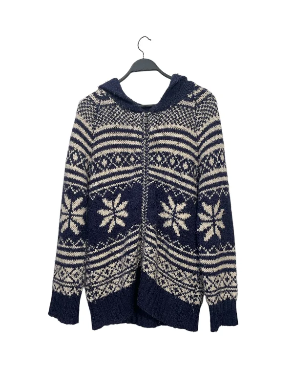 Jean Paul Gaultier/Hoodie/M/Stripe/Wool/BLU/WHITE