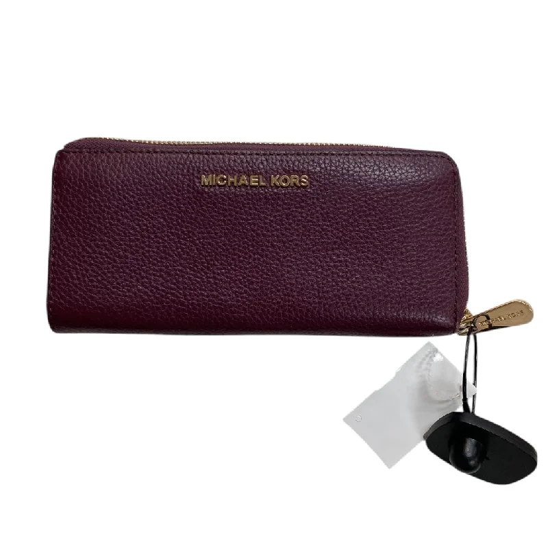 Wallet Designer By Michael Kors In Purple, Size:Medium