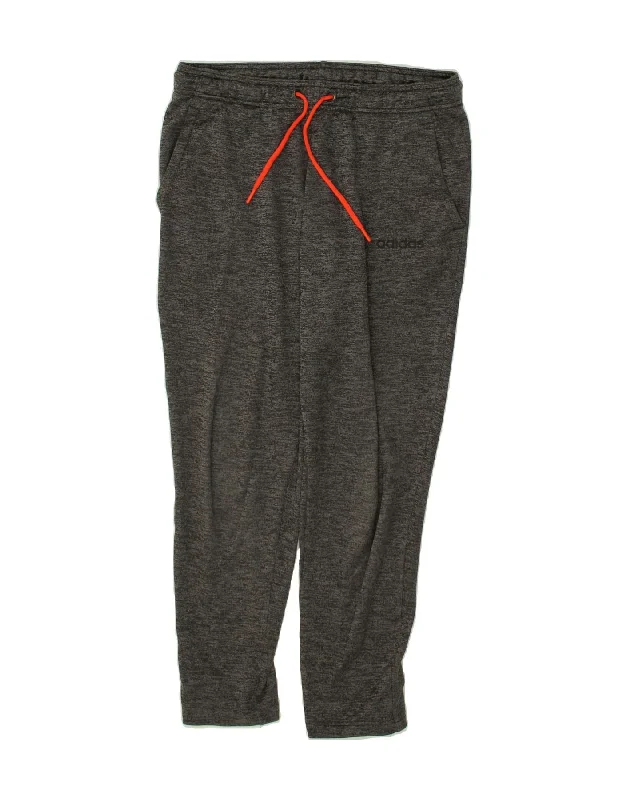 ADIDAS Mens Tracksuit Trousers Small Grey Flecked Polyester