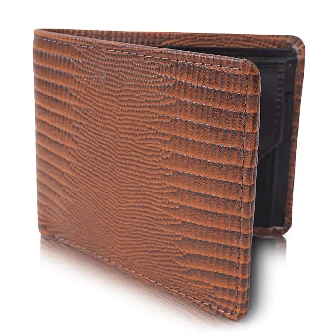 CIMONI® Premium Genuine Leather Wallet for Men Travel Casual Wallet with RFID Blocking 3 Card Sots, 2 Secret Compartments, 1 Coin Window (Color - Tan) CIMONI® Premium Genuine Leather Wallet for Men Travel Casual Wallet with RFID Blocking 3 Card Sots, 2 Secret Compartments, 1 Coin Window (Color - Tan)