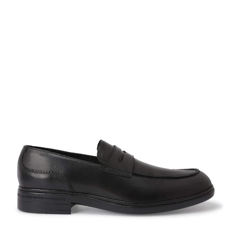 Bally Neffer Men's 6231383 Black Leather Loafers