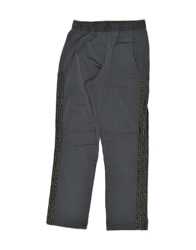 ADIDAS Mens Graphic Tracksuit Trousers UK 36/38 Small Grey Polyester