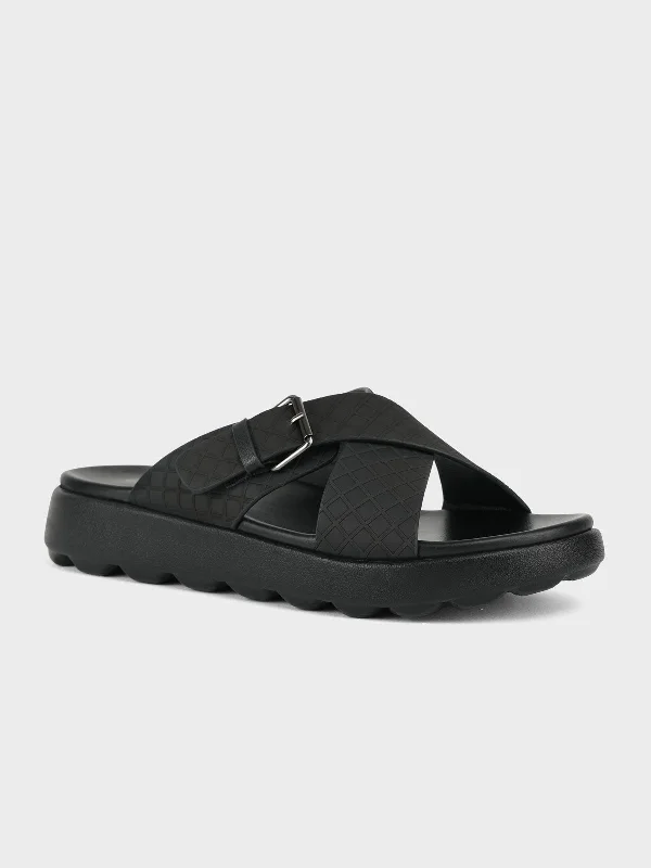 Men "SNOOD" Casual Buckle Slippers