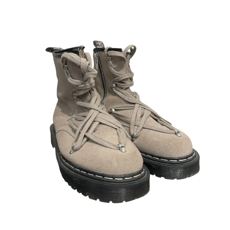 Rick Owens/Dr.Martens/Lace Up Boots/US 12/Suede/GRY/1460 BEX SS RO