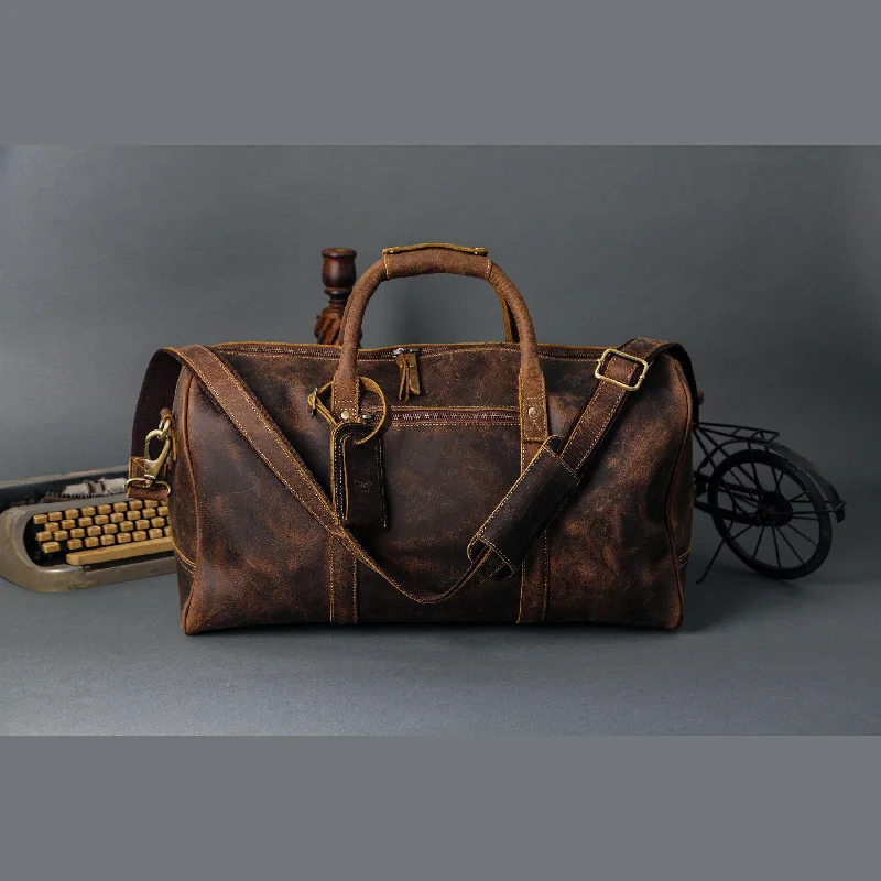 24-Inch Full Grain Leather Duffel Bag for Men & Women – Travel, Gym & Weekend Overnight Bag 24-Inch Full Grain Leather Duffel Bag for Men & Women – Travel, Gym & Weekend Overnight Bag