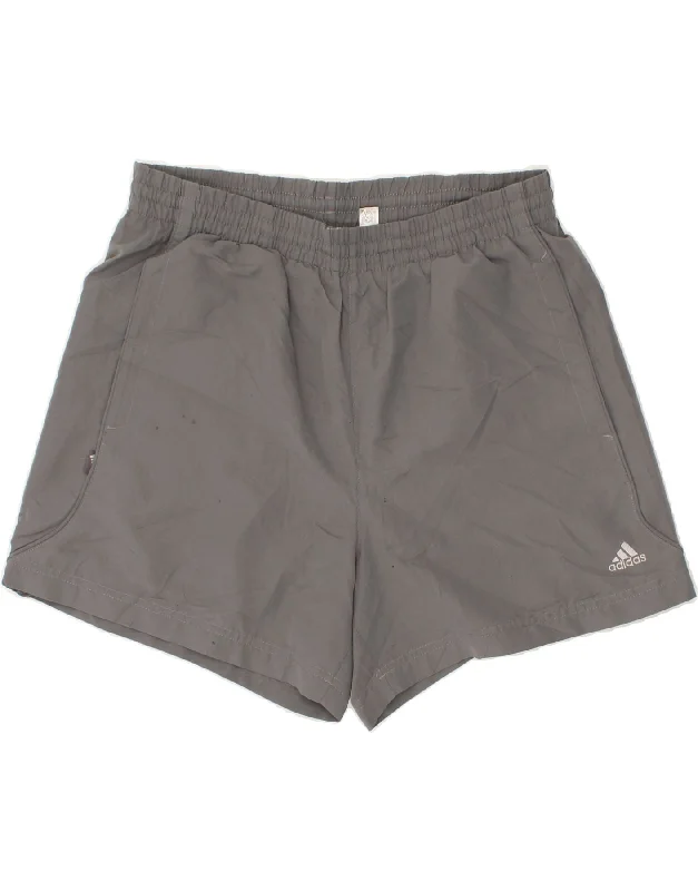 ADIDAS Mens Sport Shorts Medium Grey Polyester