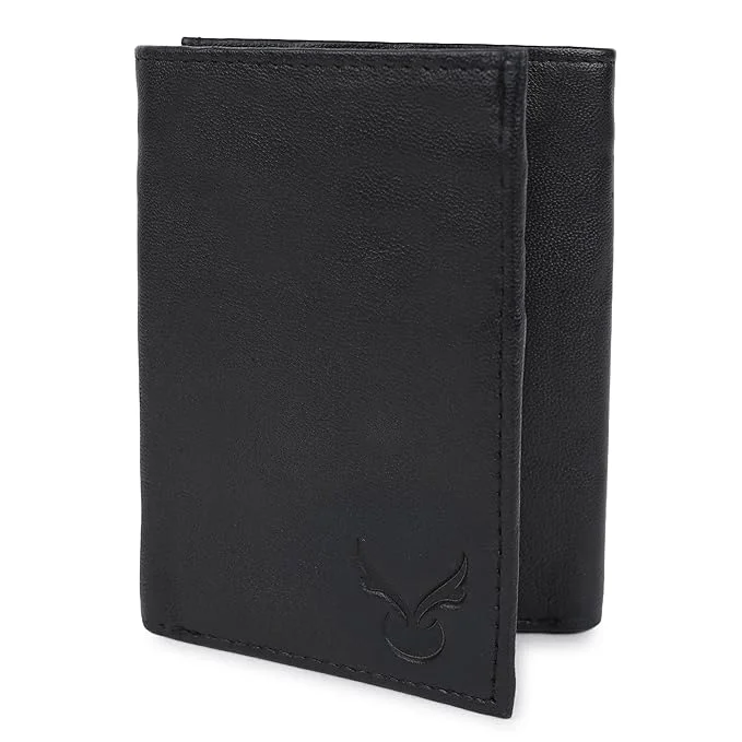 CIMONI® Premium Genuine Leather Wallet for Men Casual Wallet with RFID Protection Multi-Cards Slots Three Fold Purse for Men (Color - Black) CIMONI® Premium Genuine Leather Wallet for Men Casual Wallet with RFID Protection Multi-Cards Slots Three Fold Purse for Men (Color - Black)