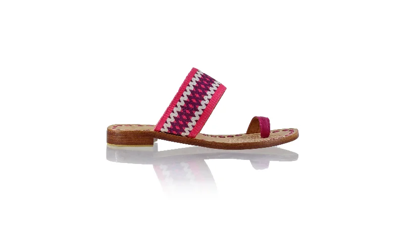 Arini 20mm - Fuschia & Fuschia Diamond Ribbon