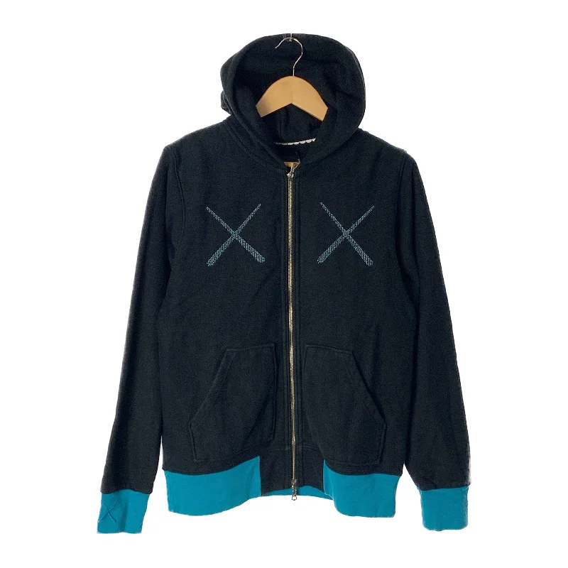 Original Fake/Zip Up Hoodie/2/Black/Cotton/