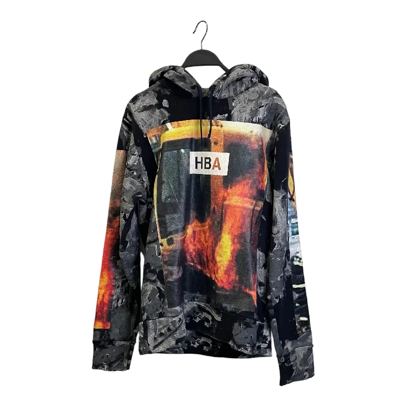HOOD BY AIR./Hoodie/M/All Over Print/Cotton/MLT/FLAME