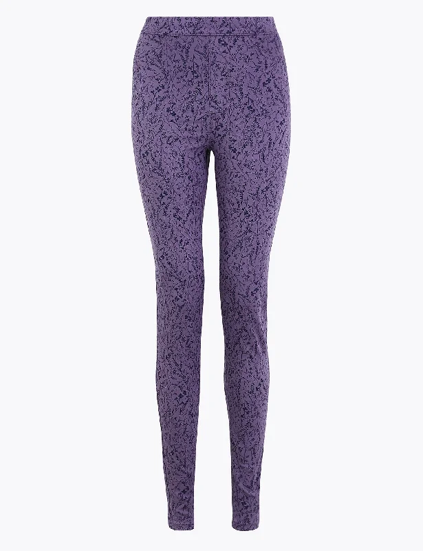 Cotton Rich Printed Jeggings