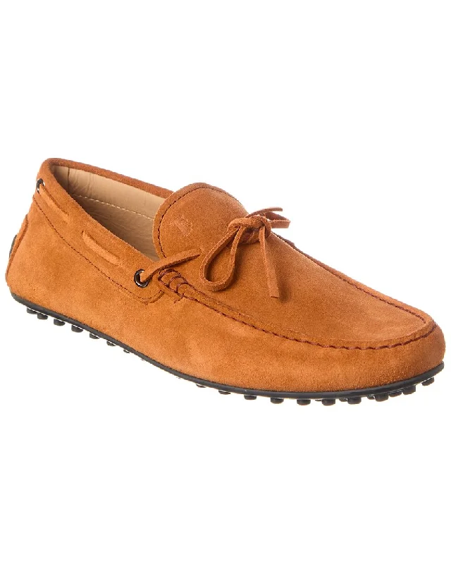 TOD’s Laccetto City Gommino Suede Loafer