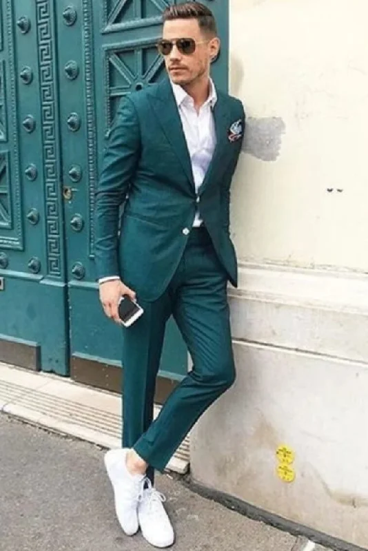 Men's Teal Green 2 Piece suit Wedding Suit Formal Dinner Suit Slim Fit Suit Elegant Prom Wear Bespoke Tailoring Men's Teal Green 2 Piece suit Wedding Suit Formal Dinner Suit Slim Fit Suit Elegant Prom Wear Bespoke Tailoring