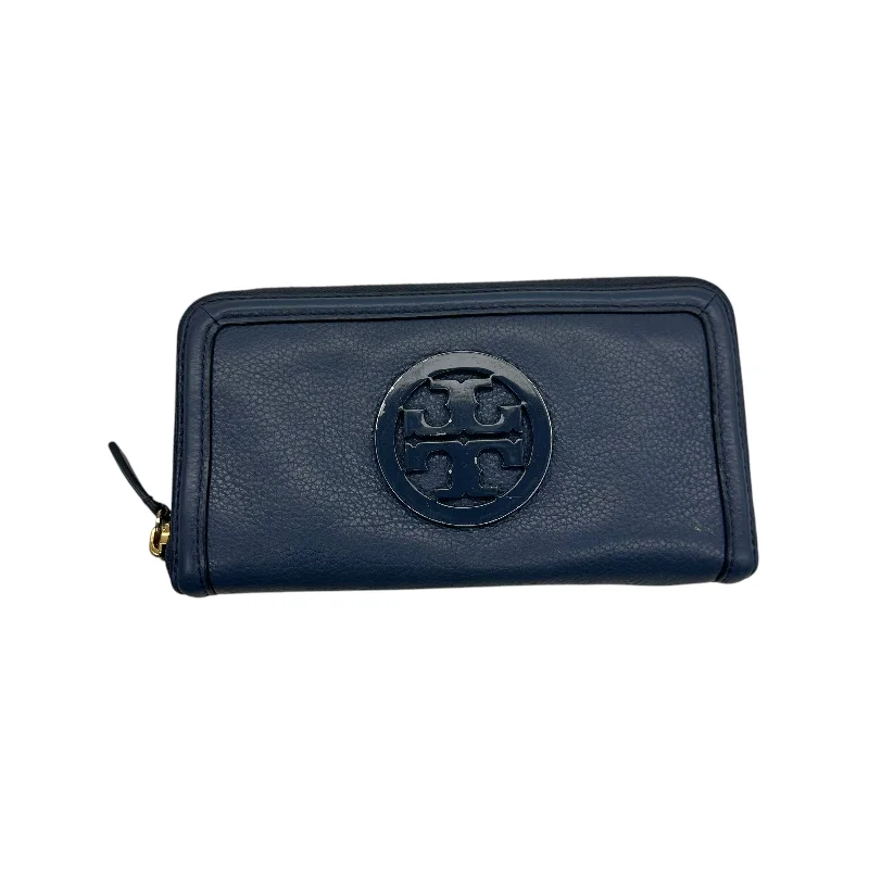 Wallet Designer By Tory Burch In Blue, Size:Medium