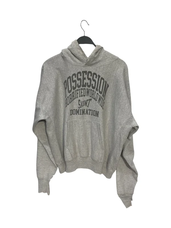 SAINT MICHAEL/Hoodie/L/Cotton/GRY/possession arc logo