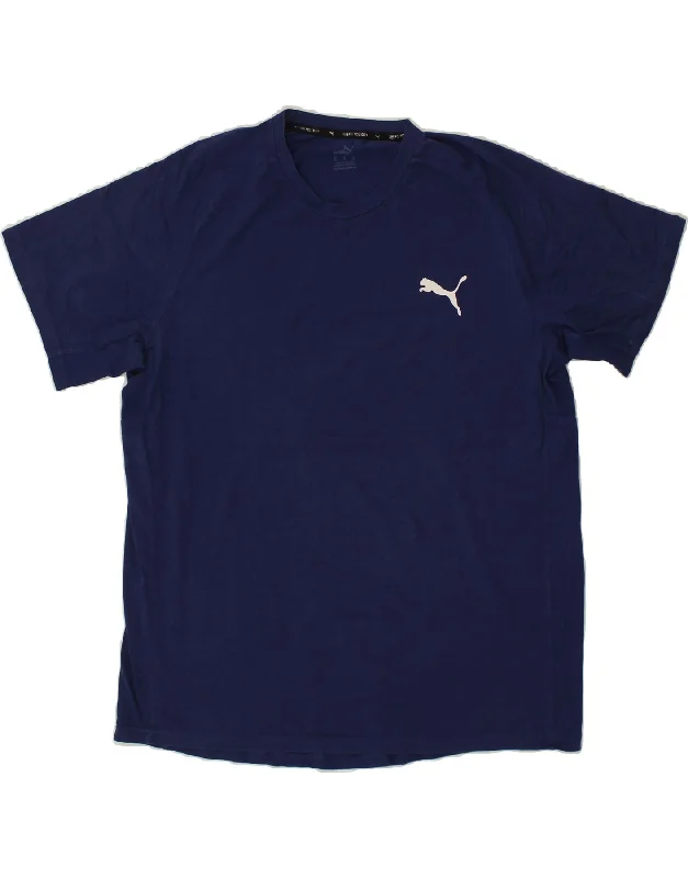 PUMA Mens T-Shirt Top XL Navy Blue