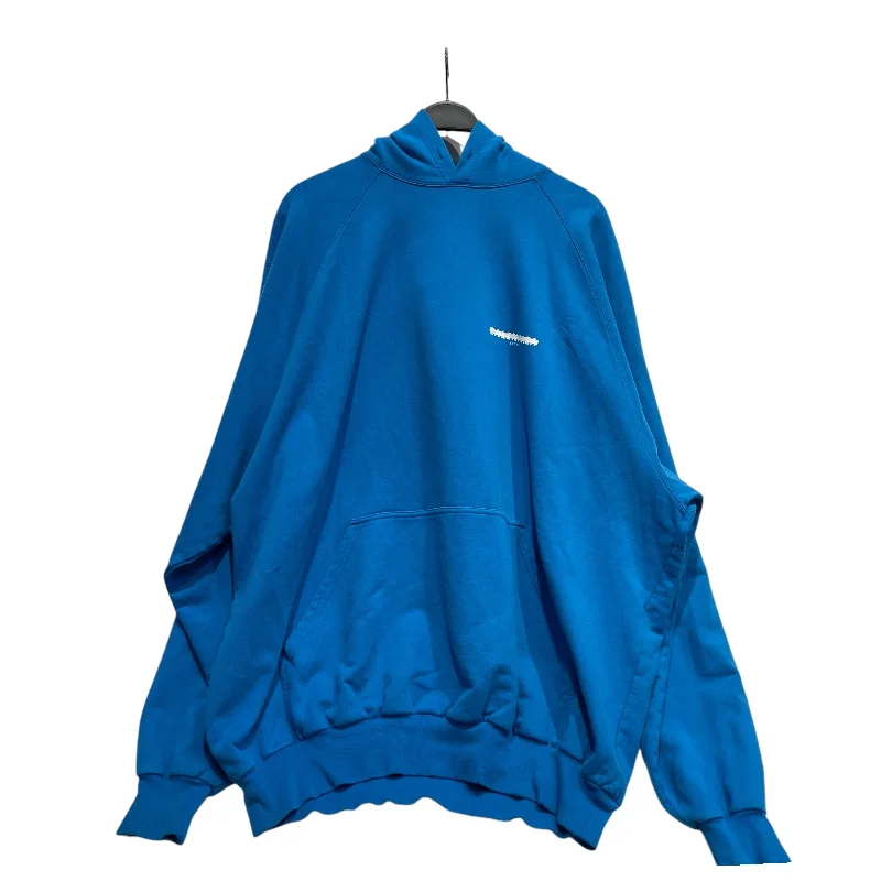 BALENCIAGA/Hoodie/2/Graphic/Cotton/BLU/blocked out logo