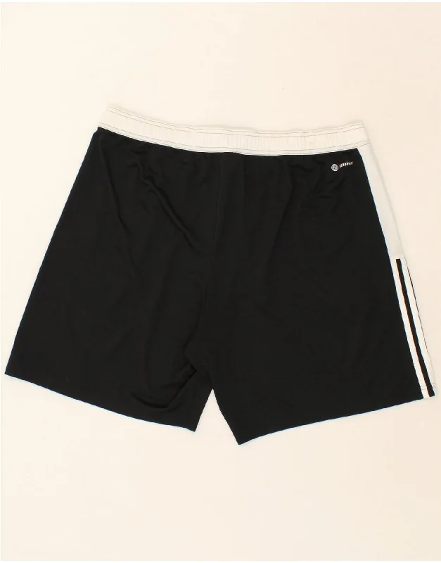 ADIDAS Mens Aeroready Graphic Sport Shorts 2XL Black Polyester