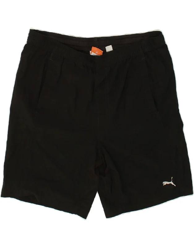 PUMA Mens Sport Shorts Medium Black Polyester
