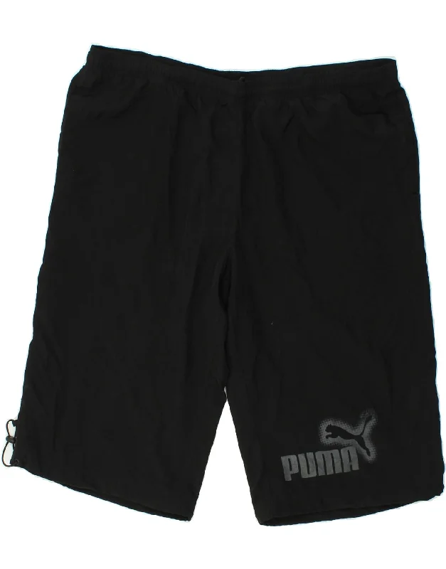 PUMA Mens Sport Shorts 2XL Black Polyester