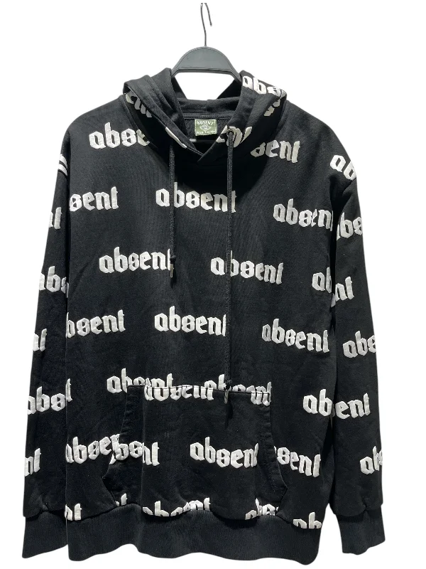 Absent/Hoodie/L/All Over Print/Cotton/BLK/All over Absent print