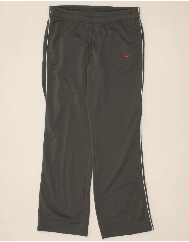 NIKE Womens Tracksuit Trousers UK 14 Large  Grey Polyester