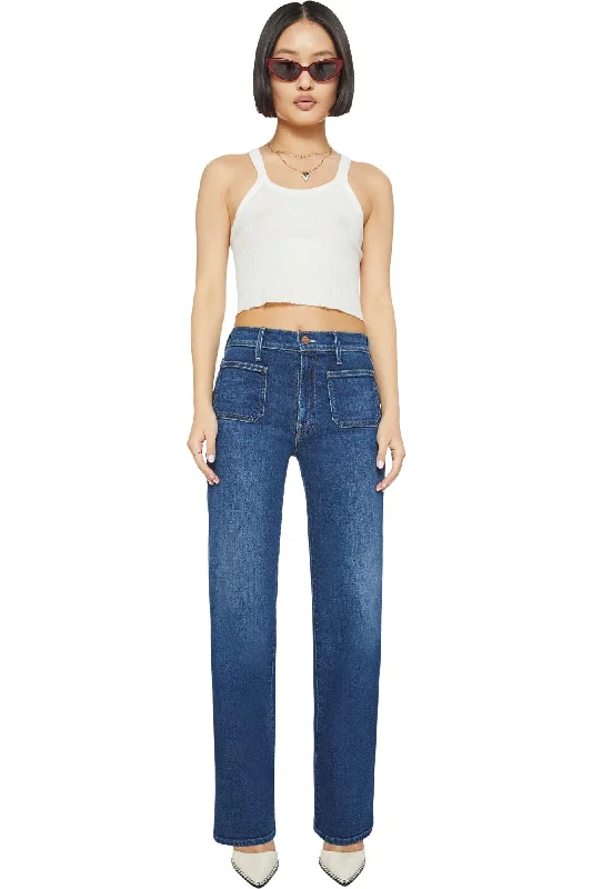 MOTHER Denim Lil Patch Pocket Rambler Zip in These Boots Are Made for Walking