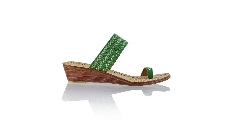 Merauke 35mm Wedge - Green & Gold