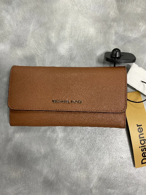 Wallet Designer By Michael Kors In Tan, Size:Large