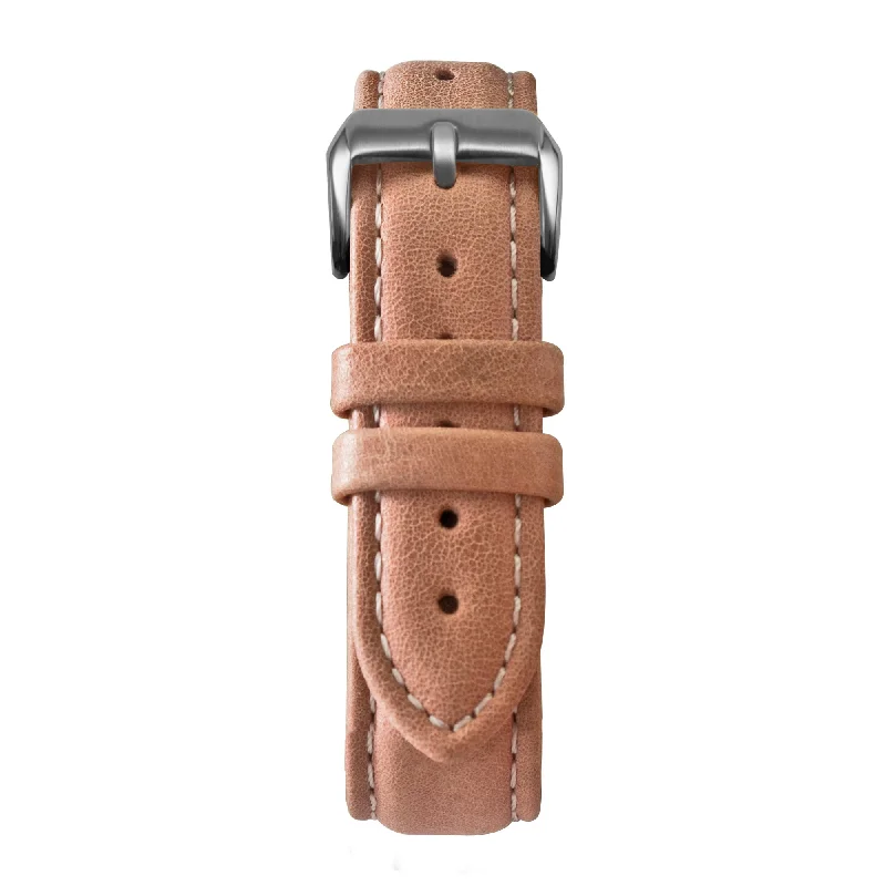 20' Pink Suede Leather Strap