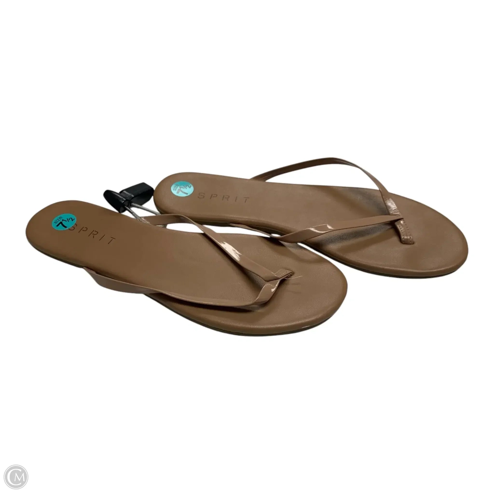 Sandals Flip Flops By Esprit In Beige, Size: 7.5