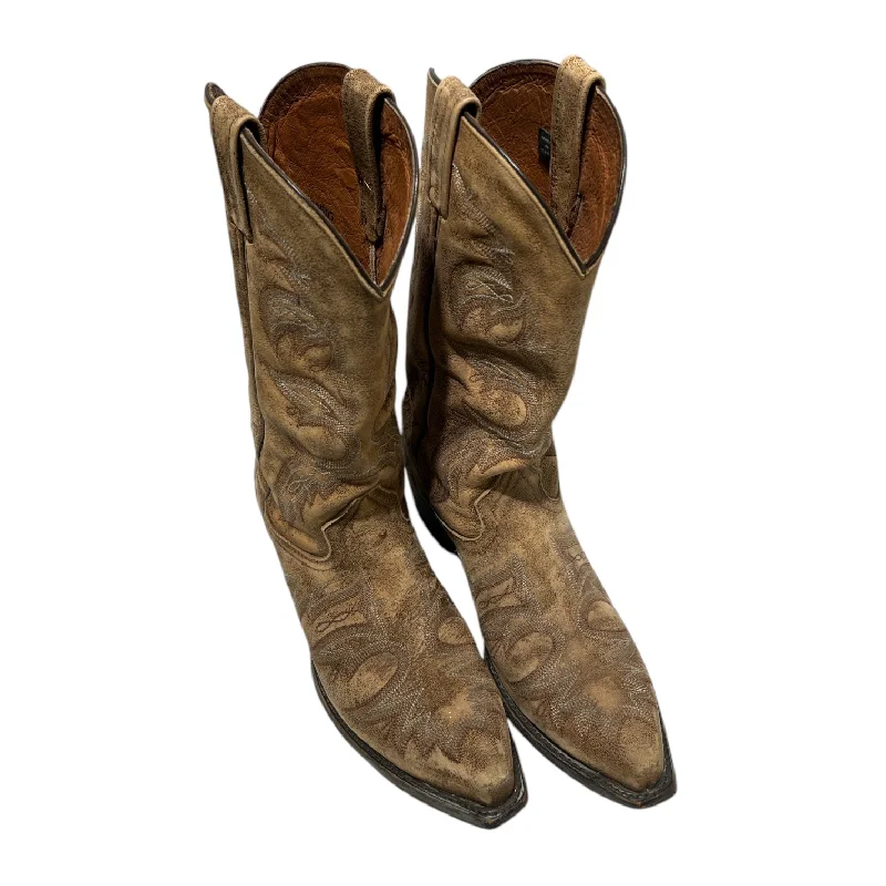 Vintage/Cowboy Boots/US 8.5/Leather/BRW/