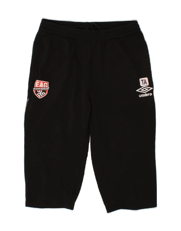 UMBRO Mens Graphic Sport Shorts Medium Black Polyester