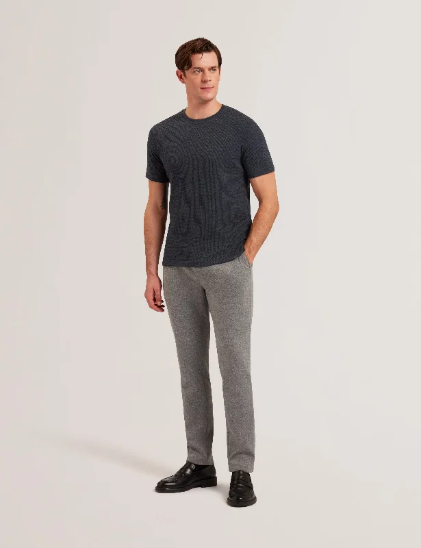 Curlys Short Sleeve Regular Textured T-Shirt Navy