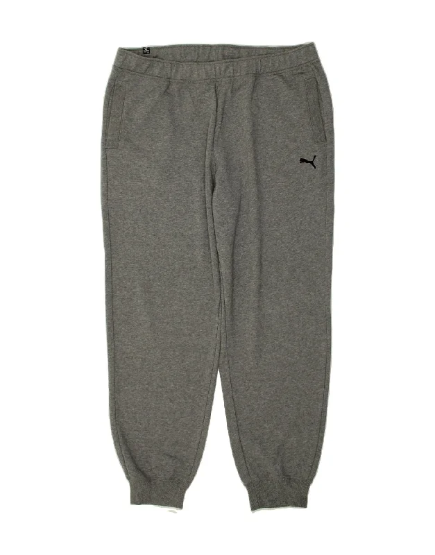 PUMA Mens Tracksuit Trousers Joggers 2XL Grey