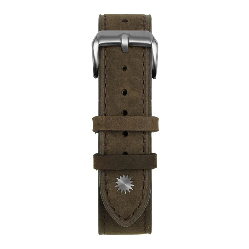 Dark brown bamboo leather